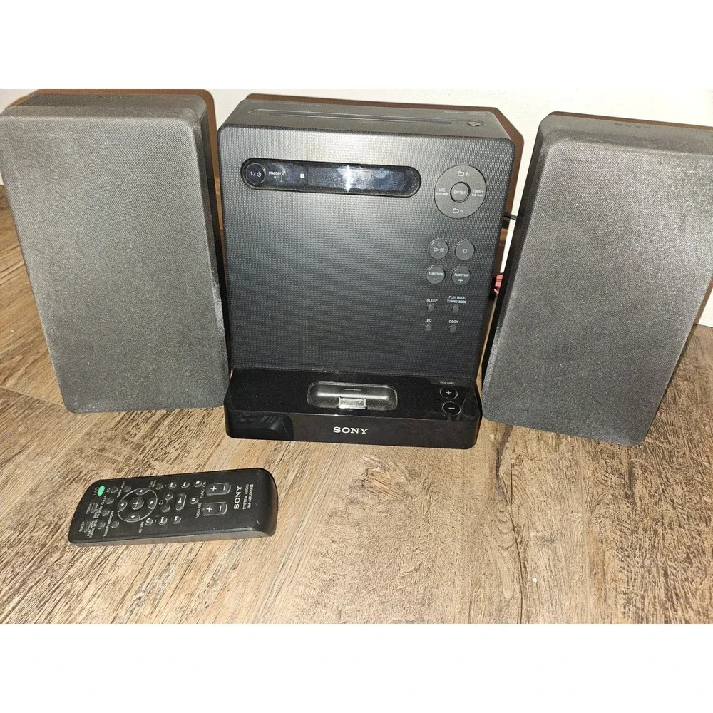 Sony CMT-LX20i Micro Hi-Fi Component System CD MP3 iPod Dock Remote Black Tested